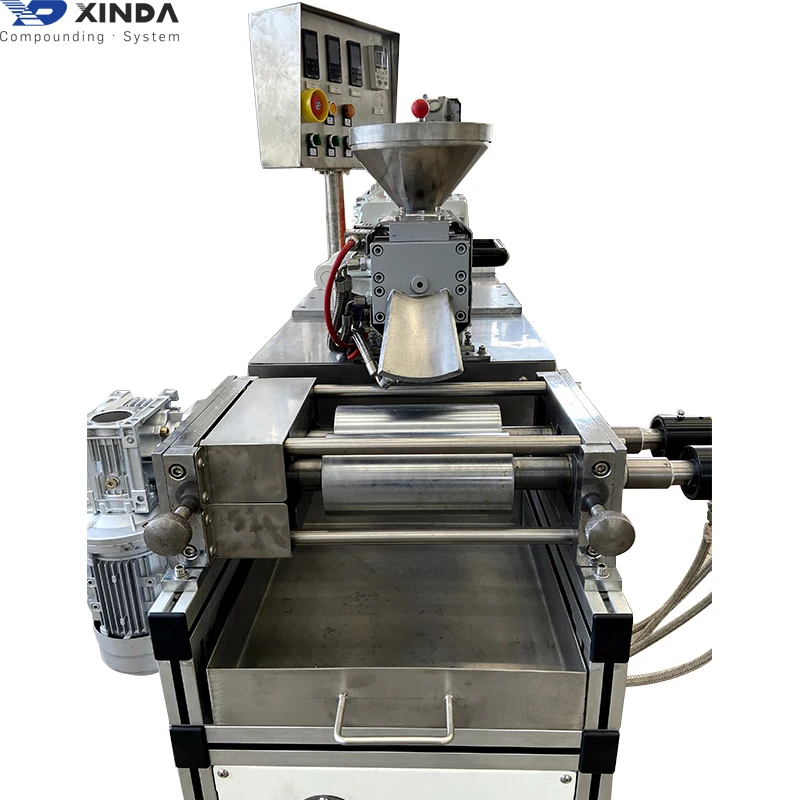 5-20 kg color masterbatch extrusion machinery lab scale twin screw extruder production line