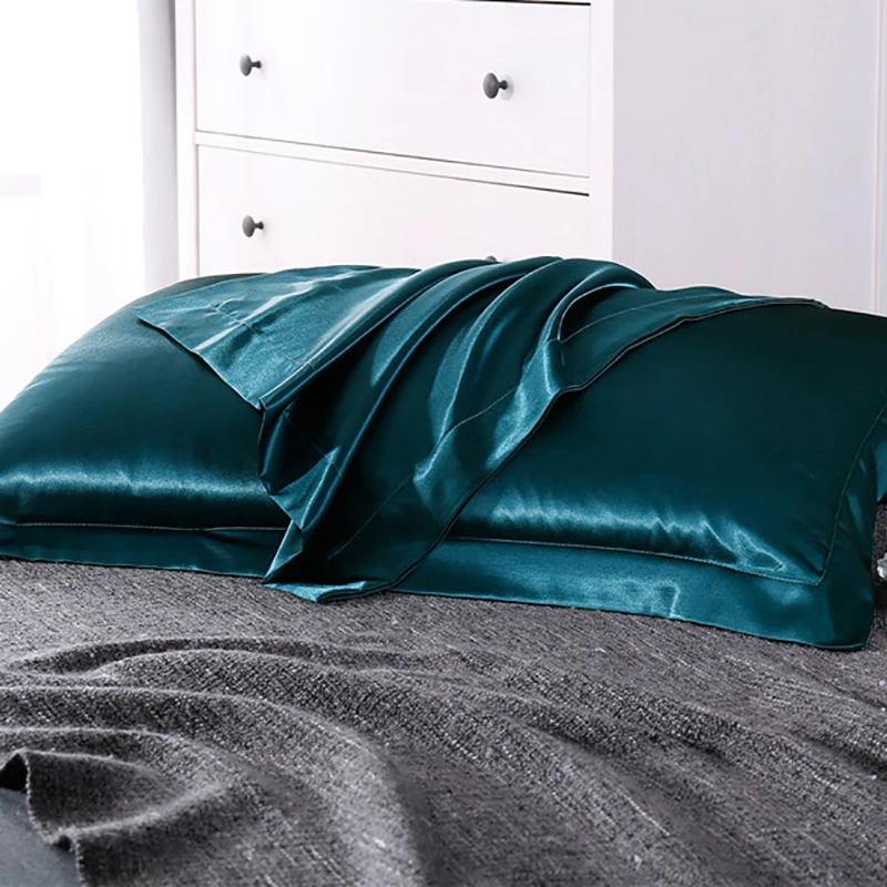 Body pillow case custom silk printed pillowcase fashion style ruffled satin envelope pillowcases