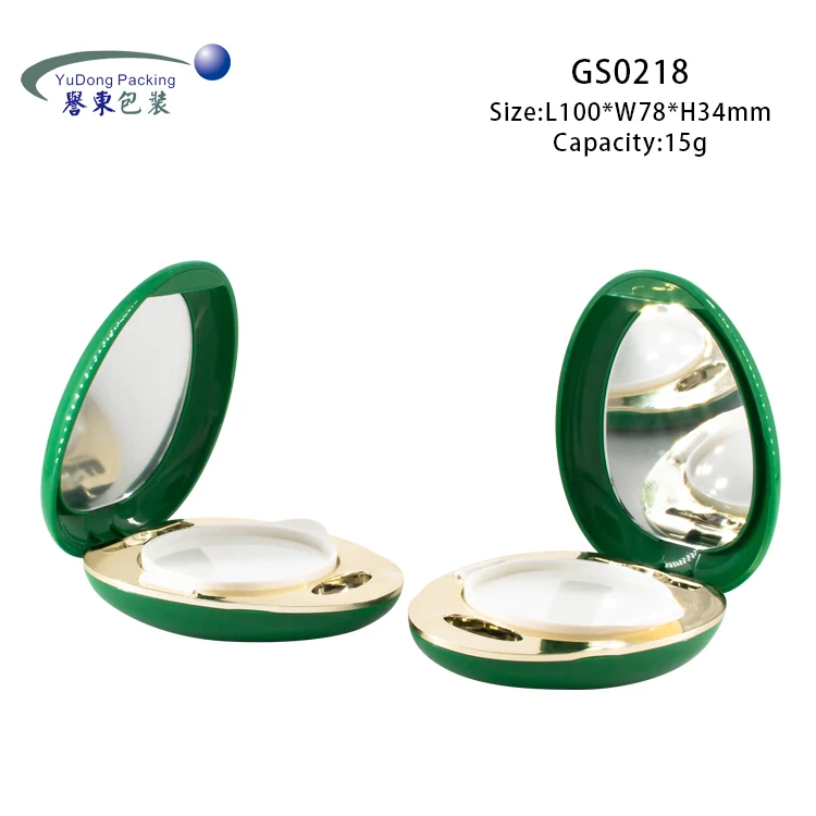 
Egg shaped plastic empty cosmetic case bb air cushion box 