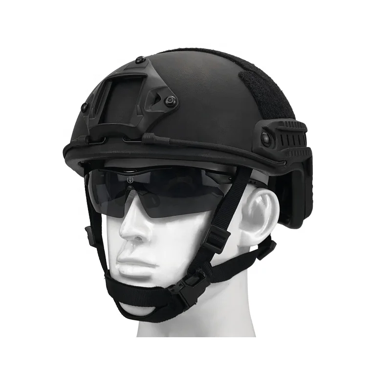 Factory supply MICH PASGT Tactical NIJ IIIA StandardBlack Army MilitaryFASTBallistic Bulletproof Helmet