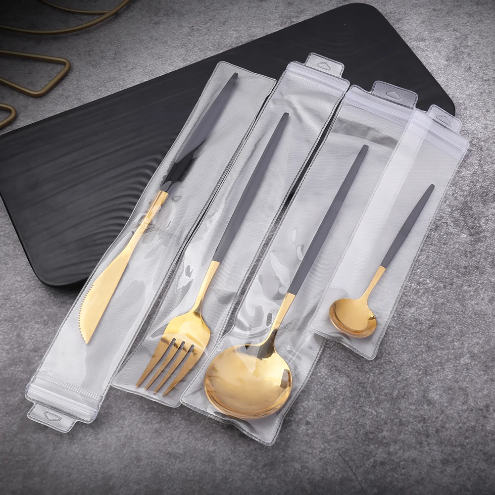 
stainless steel spoon custom wedding souvenir gift cutlery set fork and spoon 4pcs gift set 