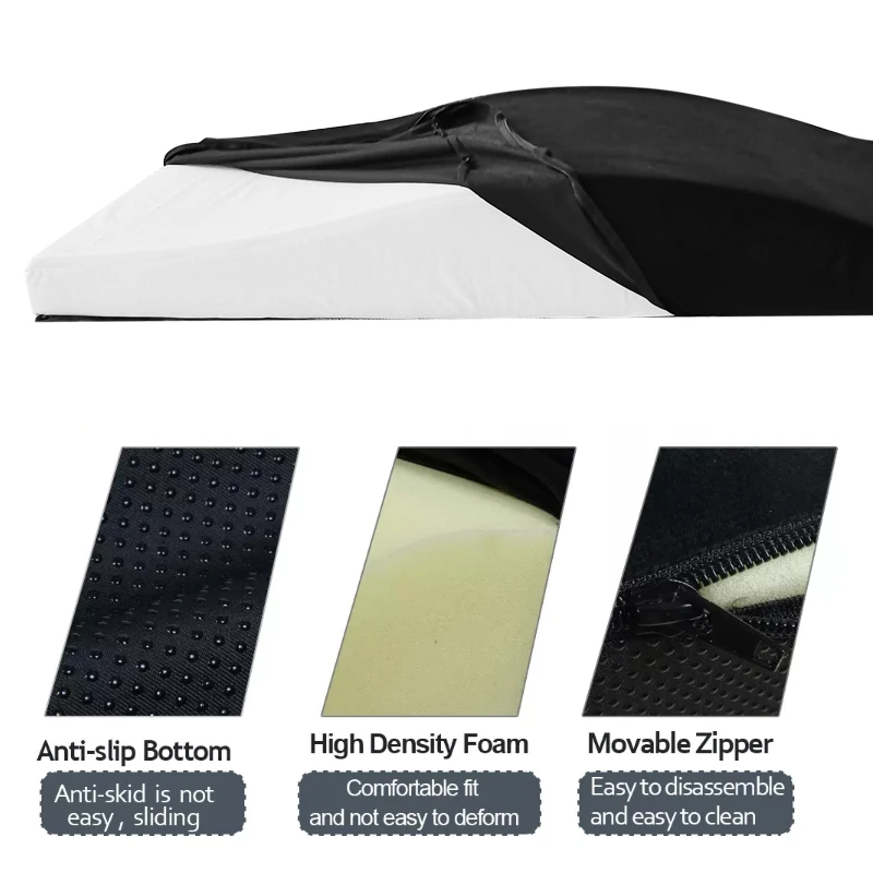 Spa massage eyelash table Memory Foam curved topper lash bed mattress