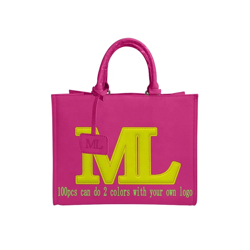 Популярные Маленькие Ручные Сумки из искусственной кожи для женщин, женские сумки-тоут с индивидуальным принтом логотипа