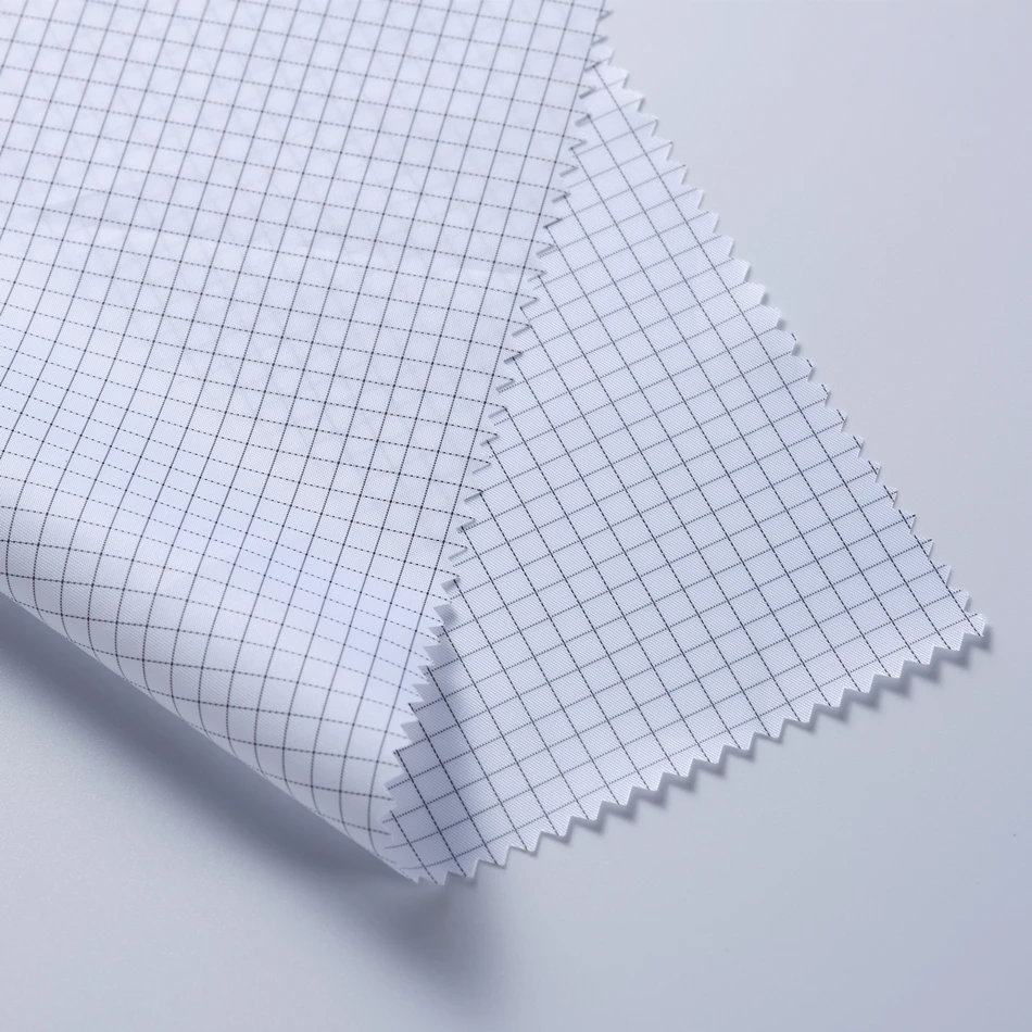Medical Factory Cleanroom Polyester Antistatic Fabric Japan Belltron Ultra-clean ESD Anti-static Fabric esd fabric 2.5mm grid