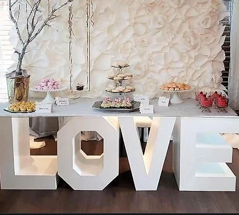 Love Letter Cake Candy Table For Wedding Party Event Decoration