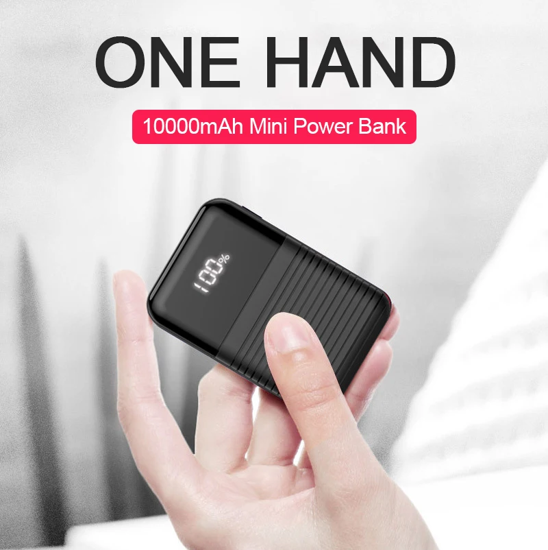 Wholesale Phone Portable Type C Lithium Battery 10000 Mah Rechargeable Power Bank for iphone/xiaomi/huawei/samsung