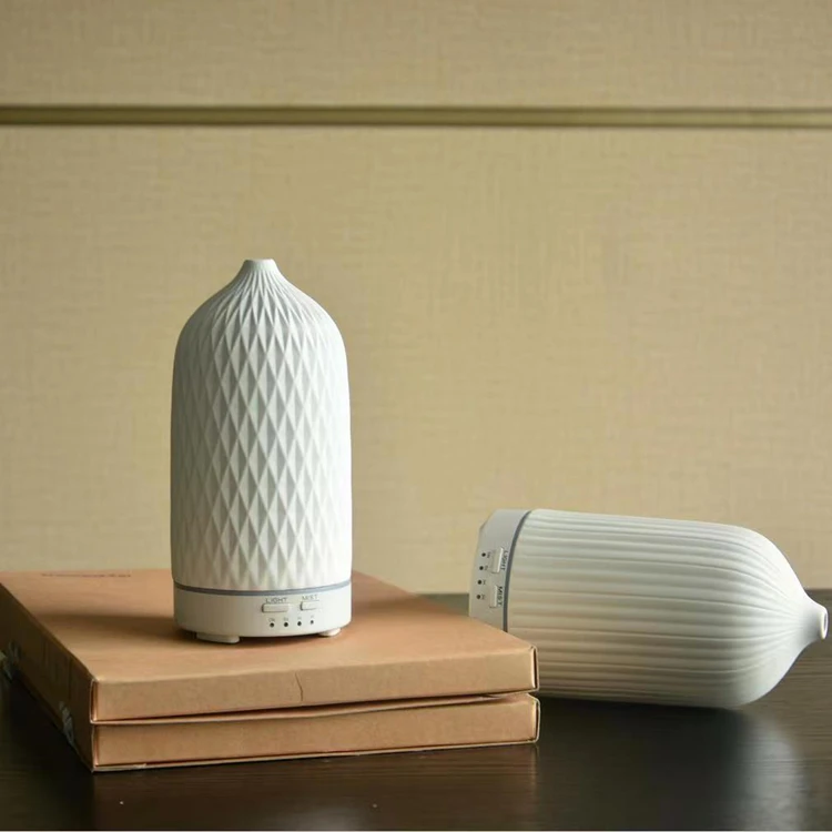 7 color Light 160ml Ceramic Air Humidifier Ultrasonic Aromatic Essential oil Aromatic Ceramic diffuser aroma