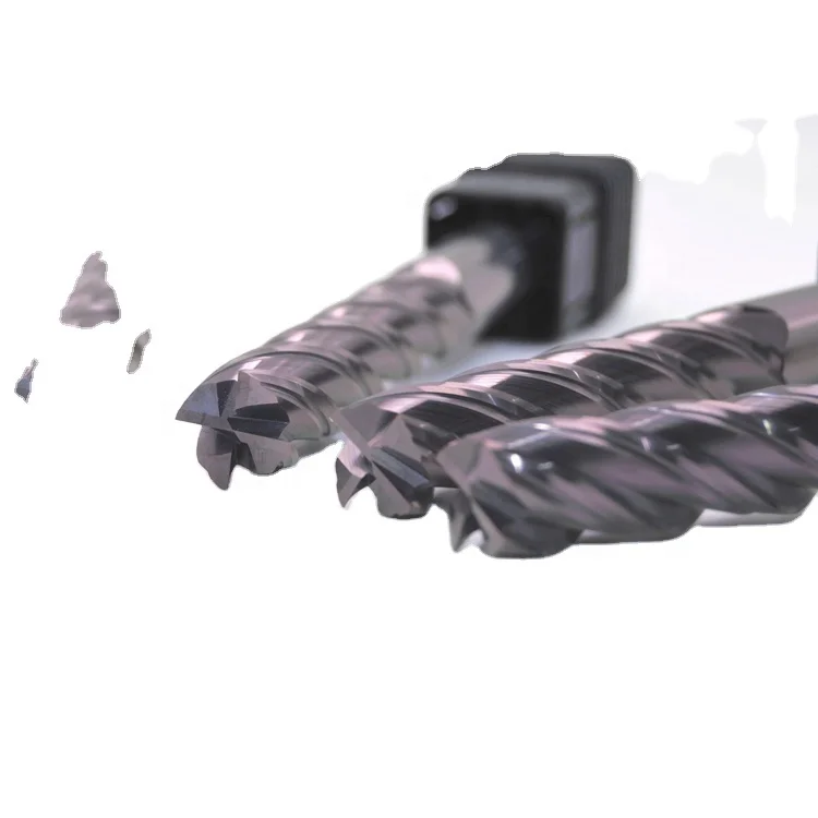 10mm Carbide HRC55 metric size end mill cutter