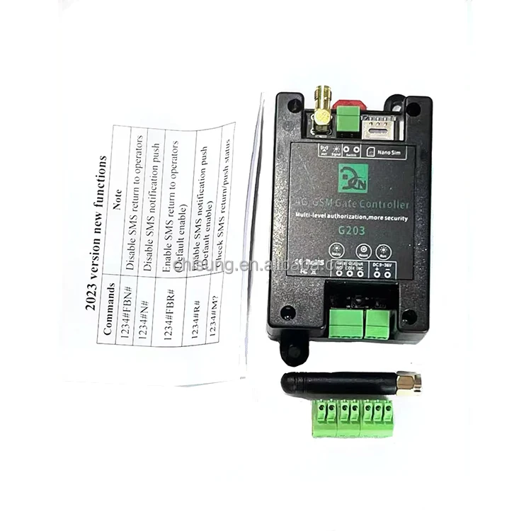4G GSM 203 Relay Switch Remote Access Controller wifi gate opener relay switch by free phone call