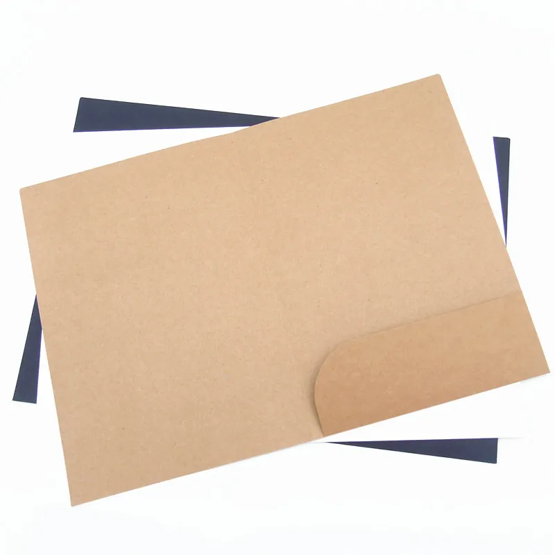 Double Pocket Single Pocket Paper File Presentation Folder with Pocket Customize document Folders