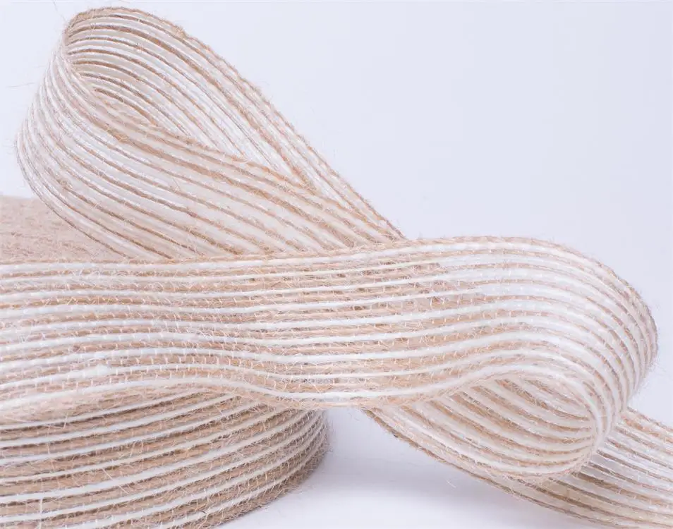 
Natural Hemp Ribbon Jute Burlap Ribbons Tape for Handmade DIY Gift wrapping Wedding Party decoration 