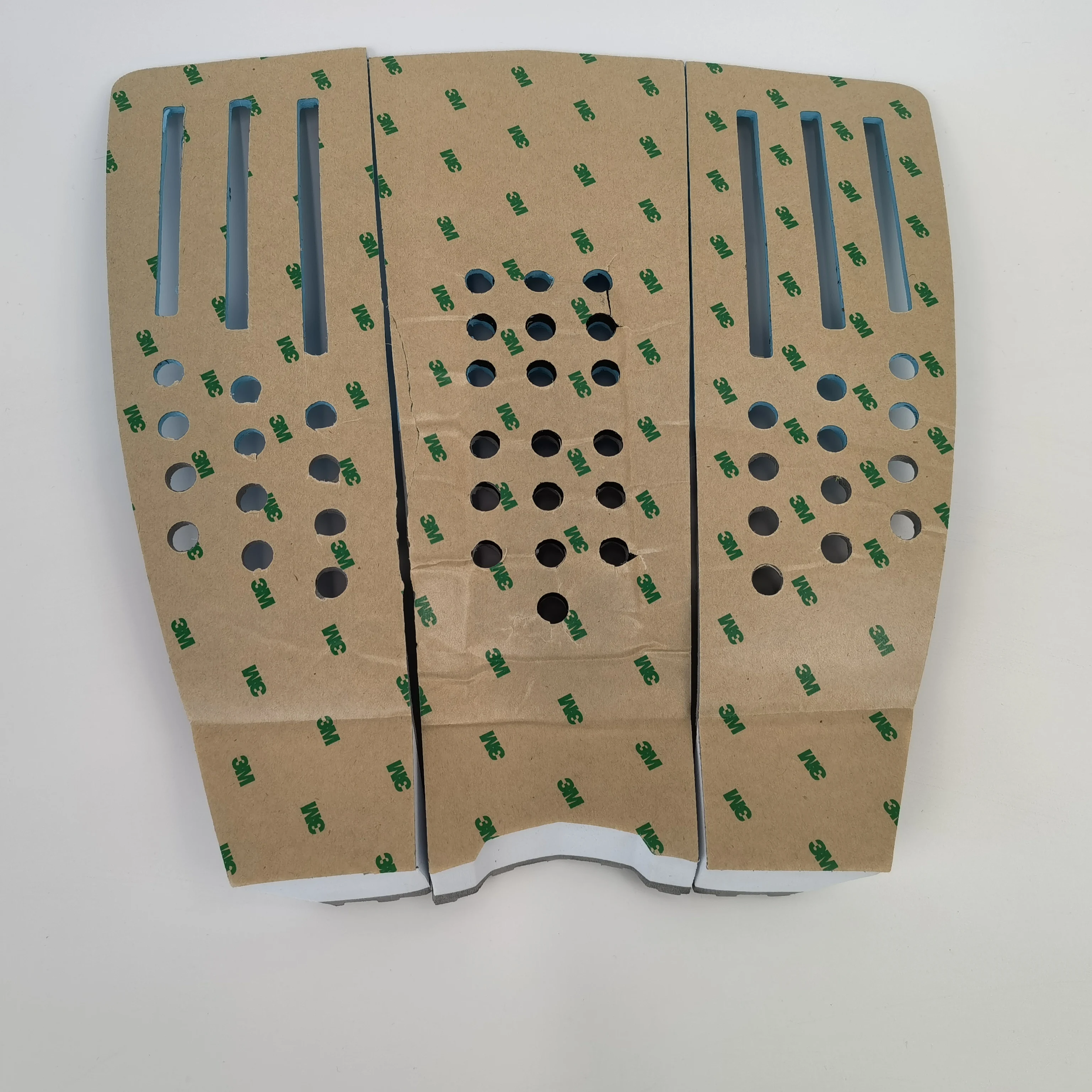 Premium Full Size Maximum Grip Super Strong Adhesive Surfboard Traction Pad 3 Piece for Surfing or Skimboarding