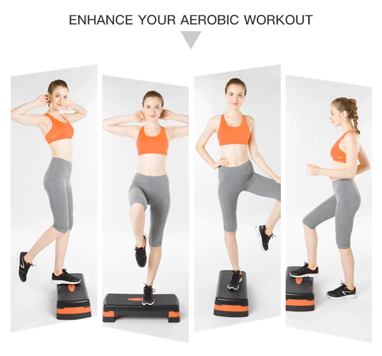 Aerobic Step Platform/Fitness Equipment Steppers Adjustable Aerobic Step Gym Platform Exercise Board Aerobic Stepper