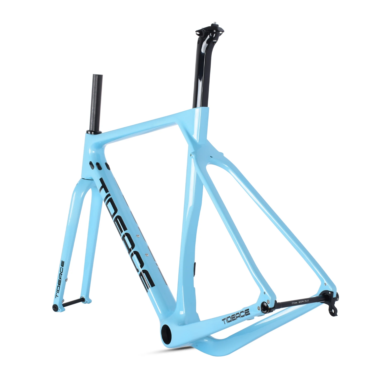 T1000 Full Carbon Fiber Gravel Bike Frame OEM DIY Customized Painting Wholesale 700C Carbon Gravel Bicycle Frame