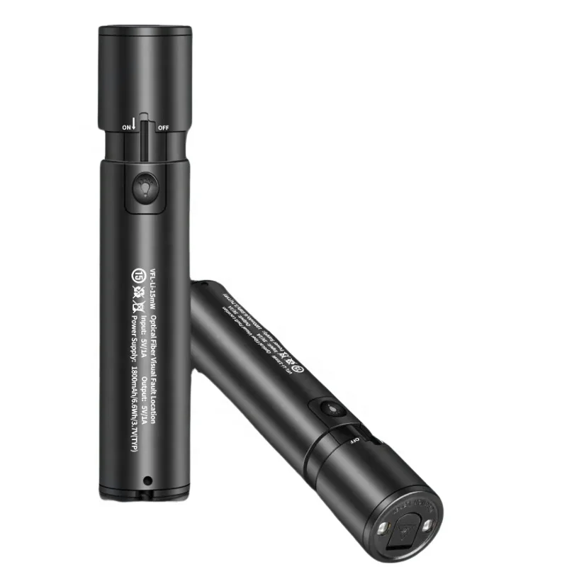 NEW Optical Fiber Tester Laser Pen VFL Type Visual Fault Locator 15mW-50MW LED Light