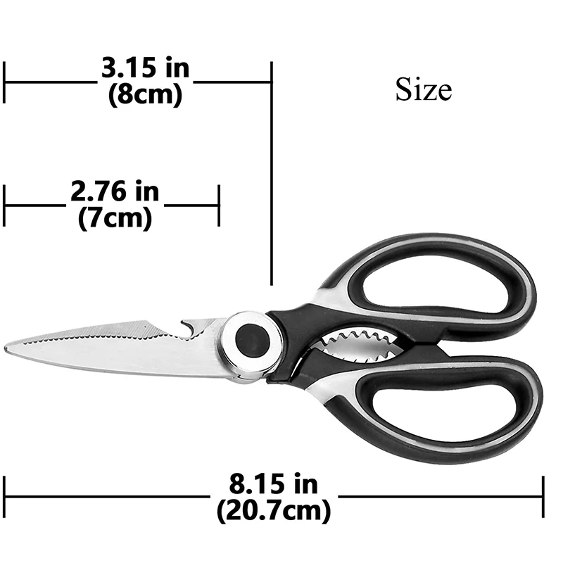 Kitchen Shears Multi-function Cooking Kitchen Scissors for Poultry Fish Seafood Chicken BBQ