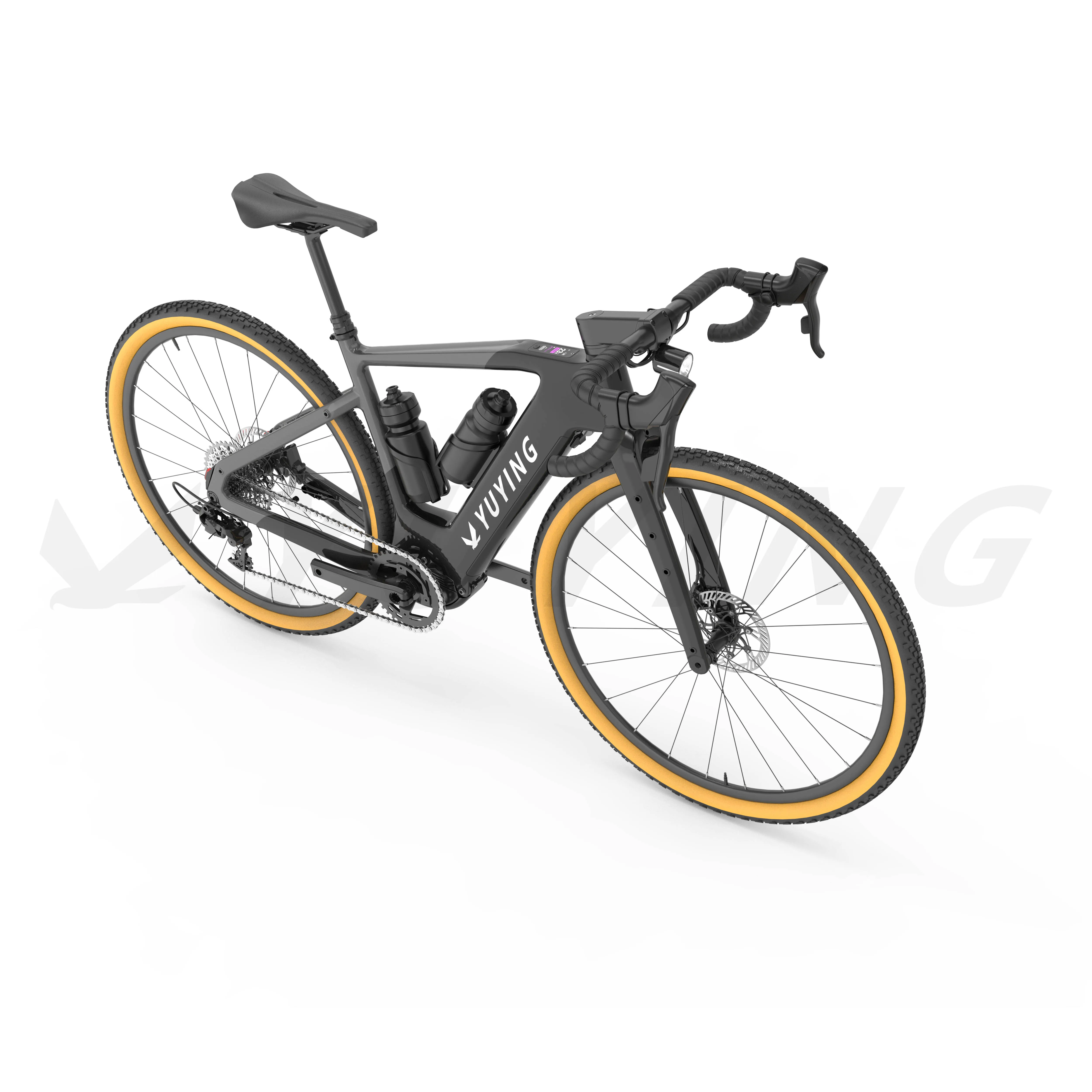 Super light carbon frame Electric-Assist gravel bike 36V 250W MID drive gravel ebike 12speed k-mark