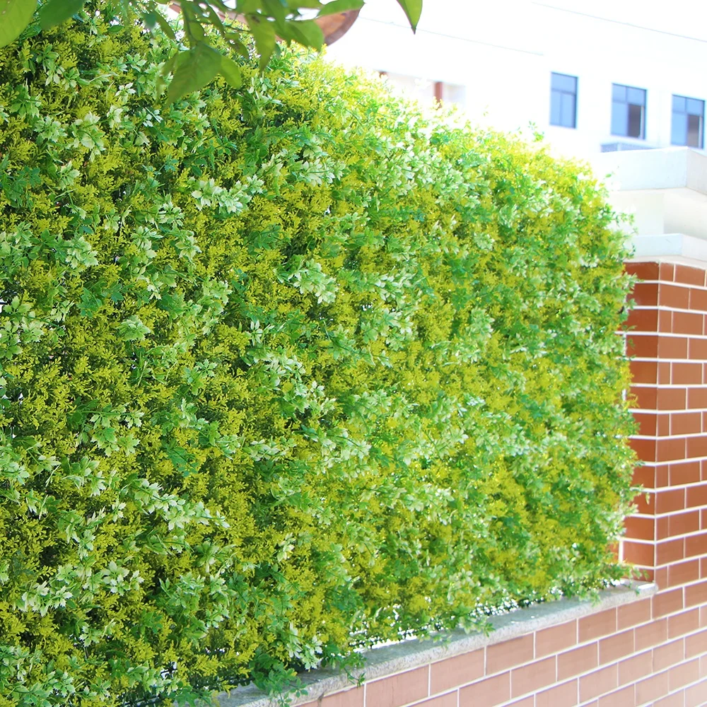 Factory supply artificial plants boxwood hedge panel green wall panel for outdoor decoration