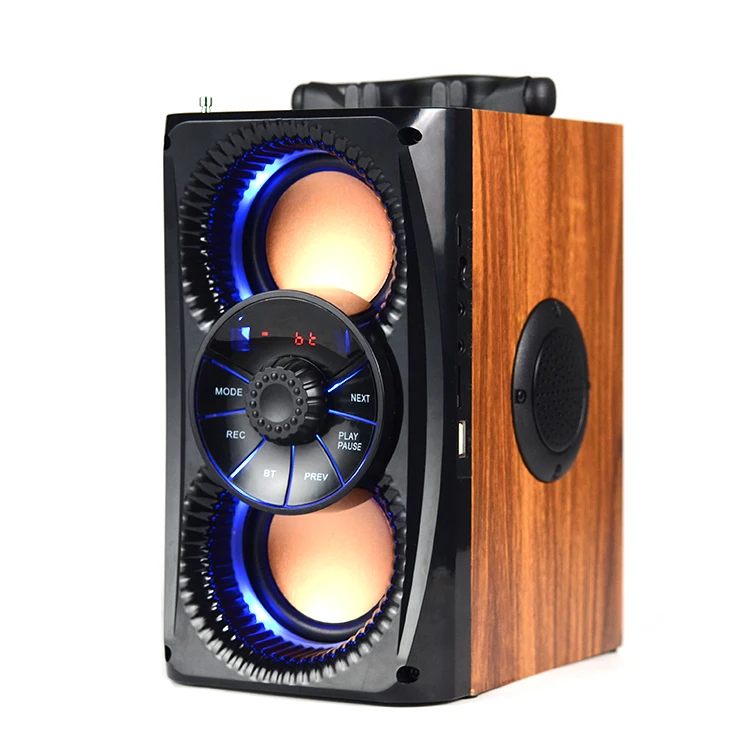 New Product Hot Selling Retro Bh Wood DC 5v 1A 1500MAH BT5.0  1a Speakers Home Speakers portable speaker