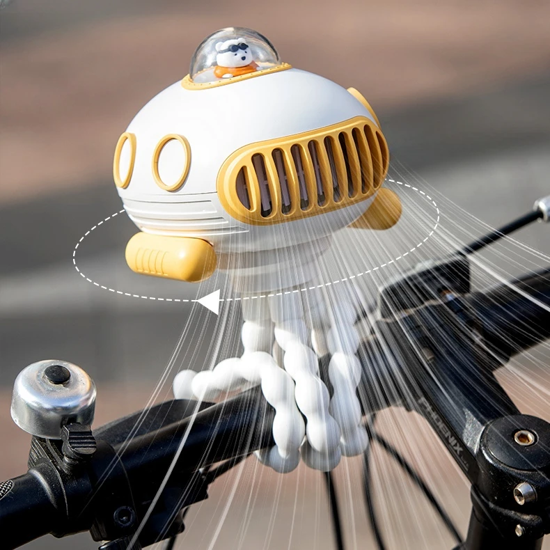 Summer Outdoor Baby Stroller Fans Factory Wholesale 4000Mah Lithium Battery Hand Held Foldable Fan