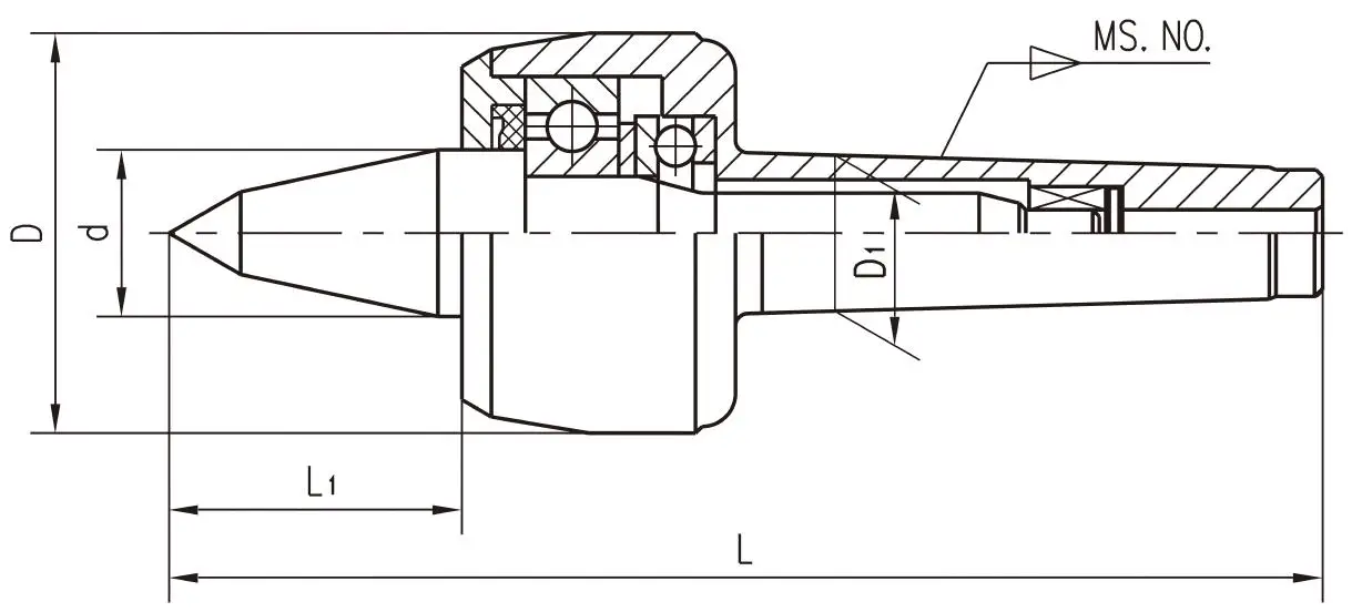 
Chinese factory M11 precision lathe live center revolving center 