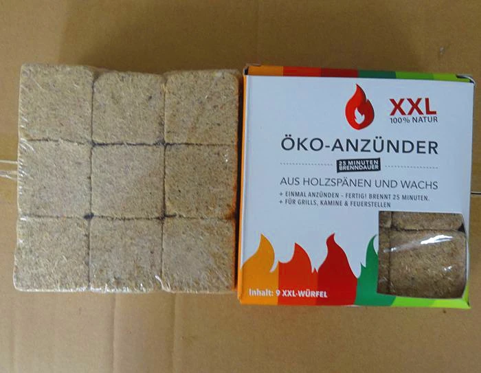 32 Mini Square Natural Fire Starter for Indoor and Outdoor Use for BBQ Campfire Fireplace Wood Stove Fire Pit Grill