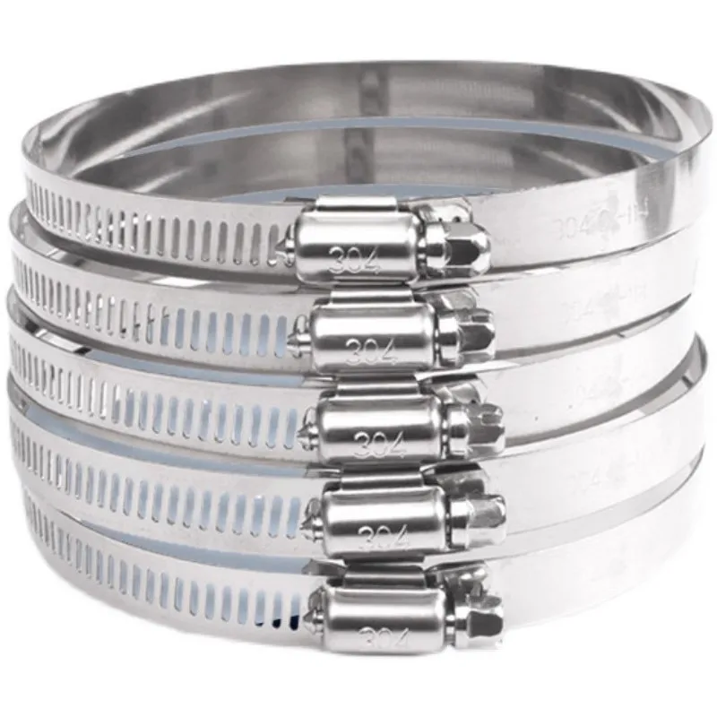 Hot Sales 304 stainless steel American hose clamp strong clamp pipe card photovoltaic bridge safety monitoring coal Hood collar