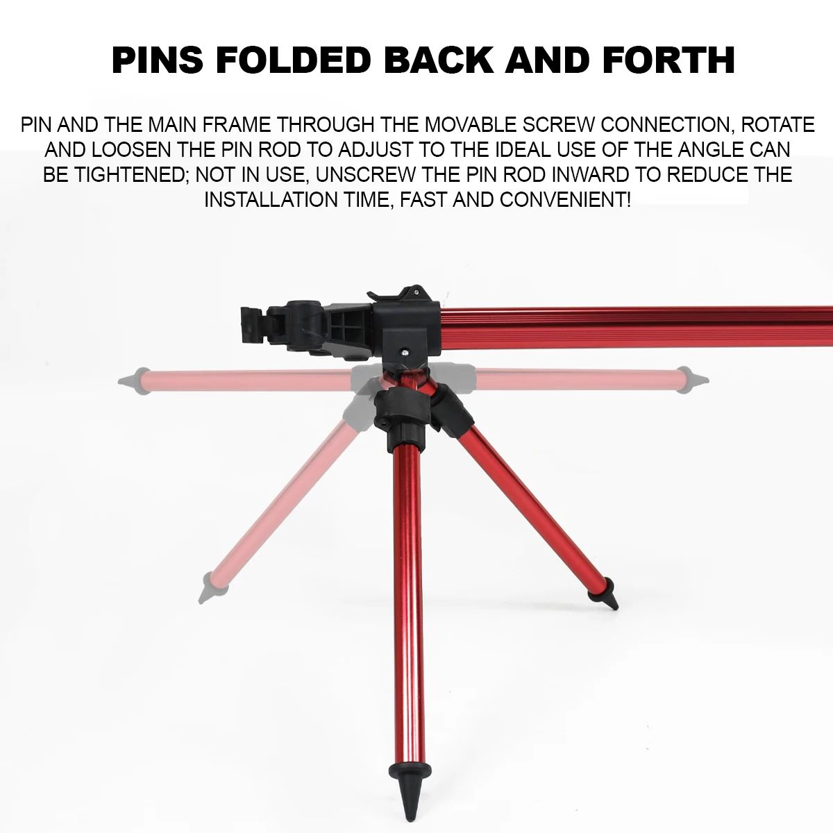 High Quality Adjustable 3 Rod 4 Rod Aluminum Rod Holders With Bag For Carp Fishing Tackle