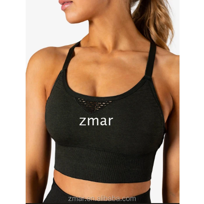 LPT1475 Custom cheap wholesale seamless women sports bra with straps