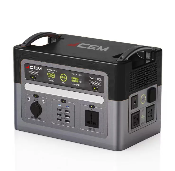 CEM New Product Solar Energy Storage System 1000w Portable Solar Generator Power Station