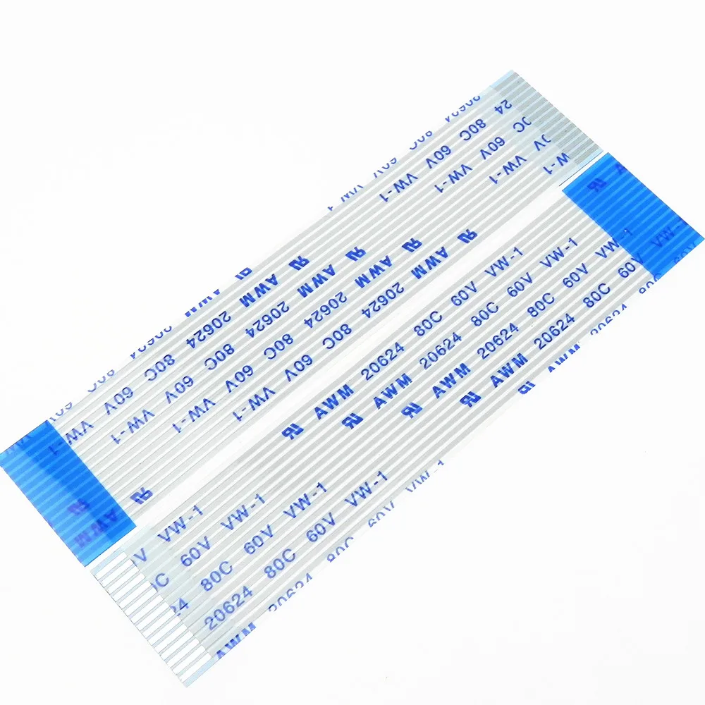 High Quality AWM  60v vw-1 1.25mm pitch A B type FFC/FPC 4 6 7 8 10 12 14 18 20 22 24 Pin Ribbon Flexible Flat Cable Connector