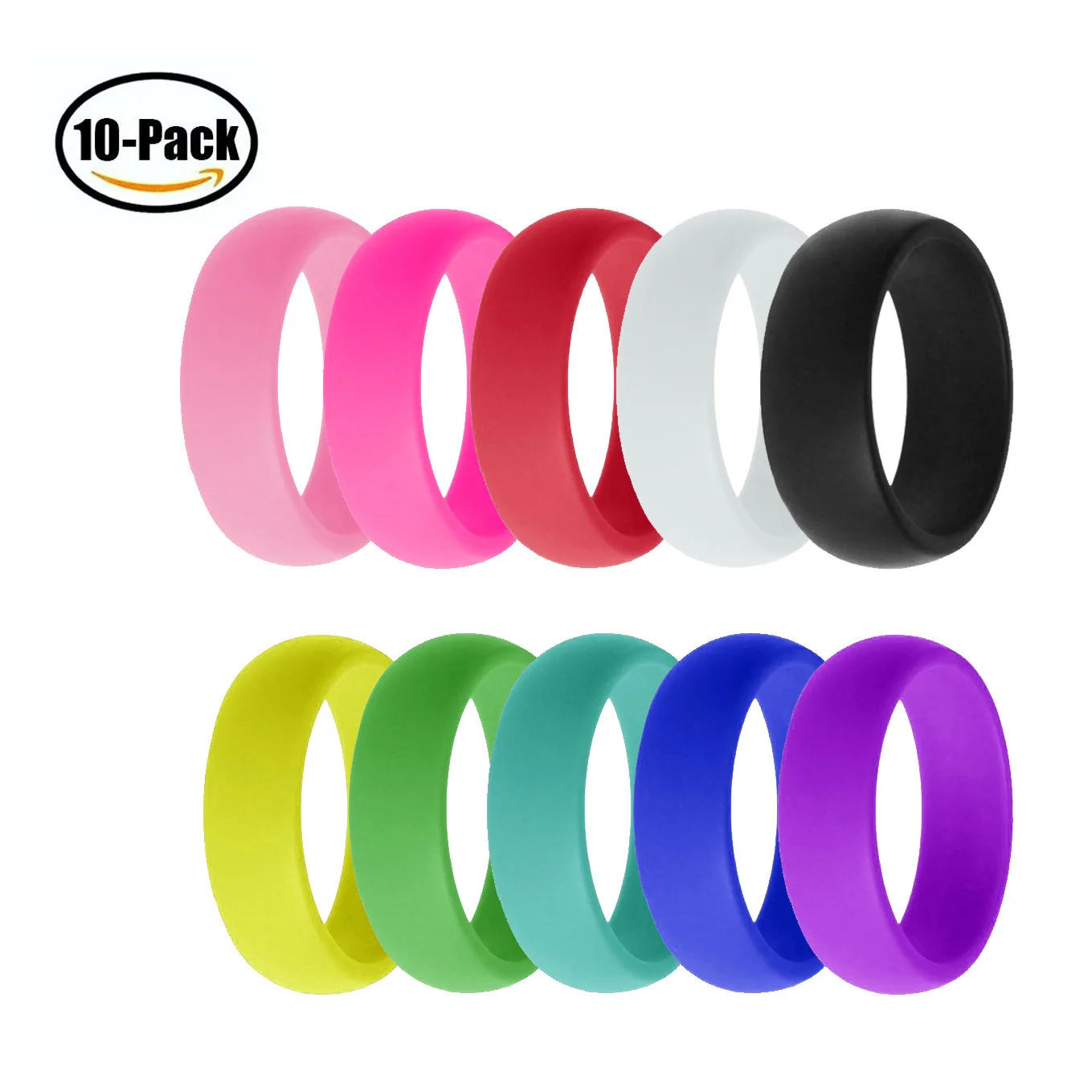 Wedding Ring Wholesale Cheap Customized High Quality Exquisite Silicone Cute Custom Logo Women Silicone Band Rings Metal Color