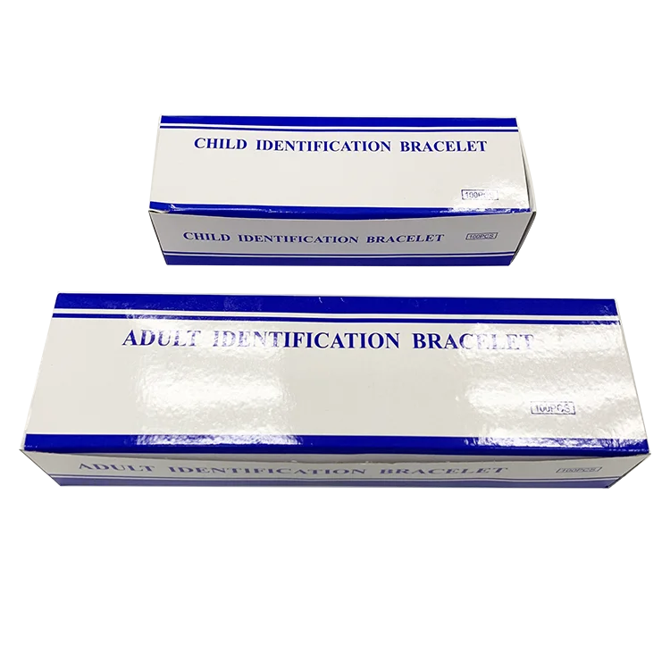 Id bracelet Different Color Customized Surgical Insert Card write on I. D Bracelet for Patient Identification  wristband