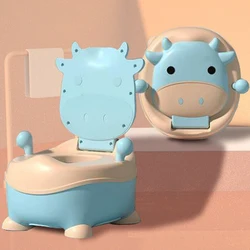 Other Baby Supplies Kids Bathroom Partitions  Baby Toilet Orinal Portatil Cute Calf Shape Plastic Children Toilet Seat