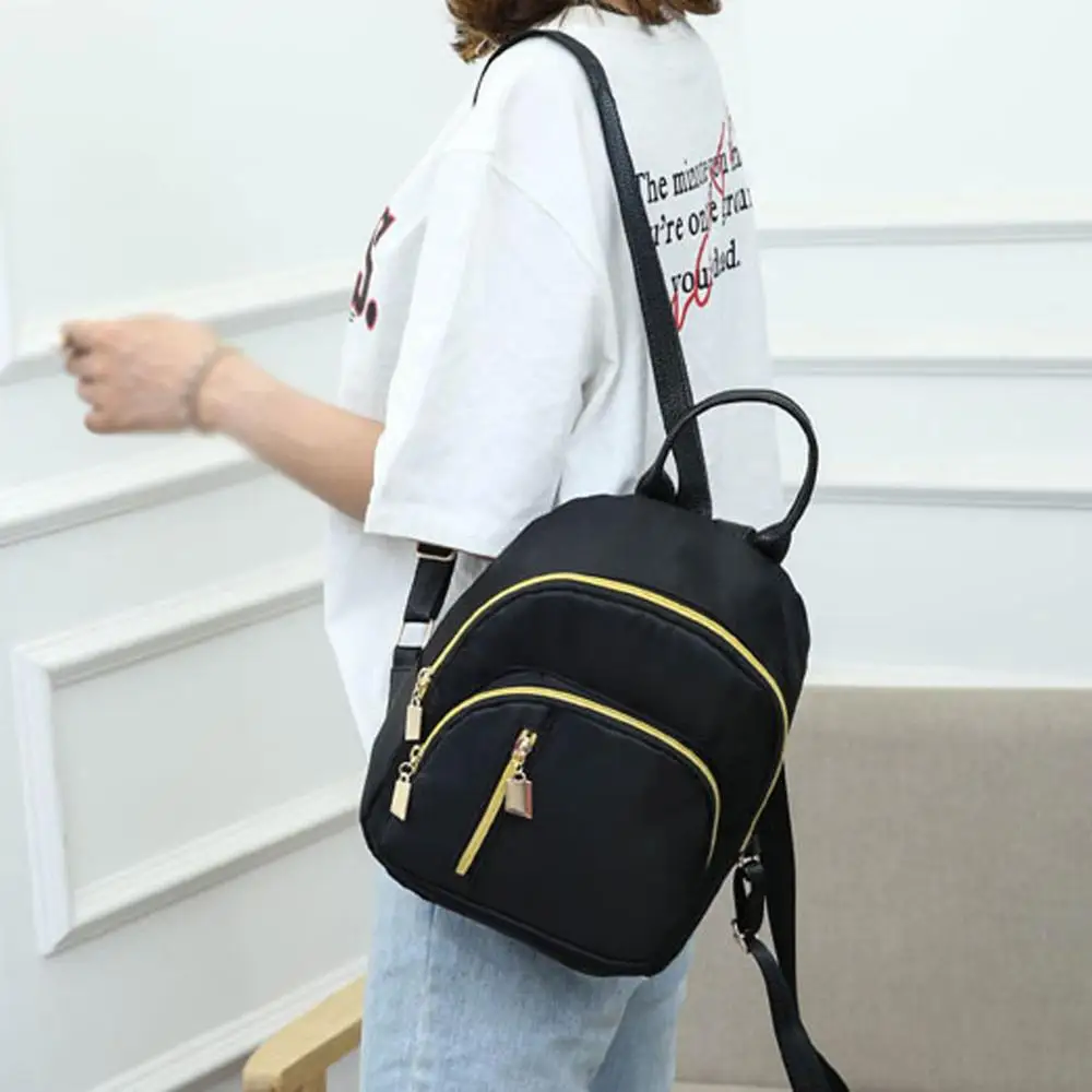 
Fashion Mini Backpack Women Solid Color Shoulder Bag Casual School Rucksack College Shoulder Satchel Travel Bag 