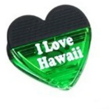 Customized logo heart shape plastic magnetic clips with high quality for refrigerator