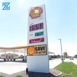 Gas Price Led Sign Pump Top Petro Led Gas Station Sign Board