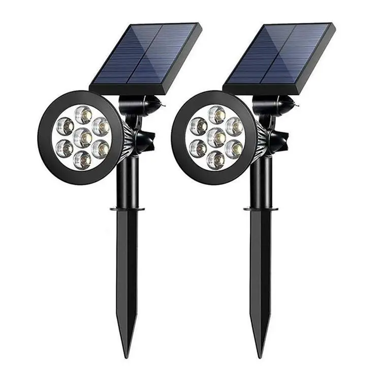 Hot Selling 200lm IP65 Waterproof Garden Light LED Lawn Light floodlight 7led Solar Spotlights