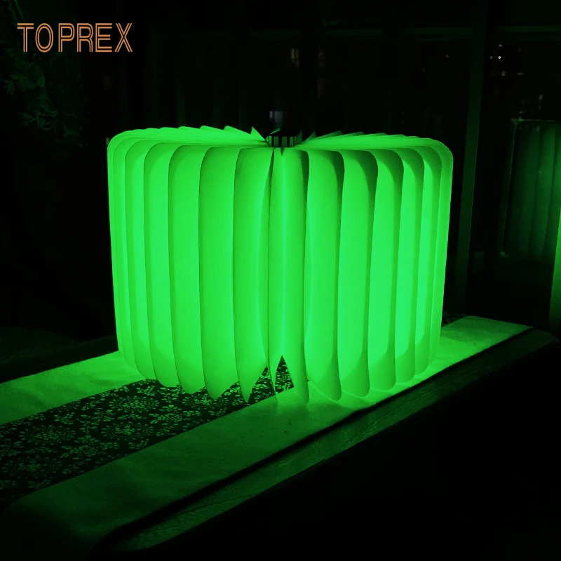 Bedroom Table Decoration Rechargeable Portable LED Usb Book Shape Folding Lamp