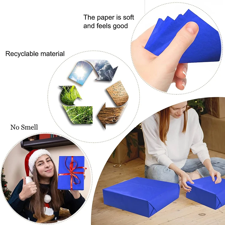 Manufacturer Custom Printed Tissue Wrapping Paper For Products Packaging Clothes Wrapping Tissue Paper Sheet