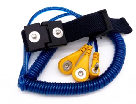 YP-M21 Conductive Knitted Band Dual Circuit Loop ESD Wrist strap With PU Cord/ESD Wrist Strap/Dual Loop Anti-Static Wrist Strap