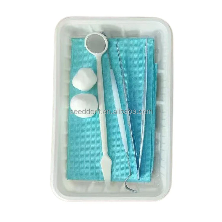 SE-DK5-1 Dental disposable examination instrument box 5*1 / Dental disposable kit 5 in 1 dental instrument