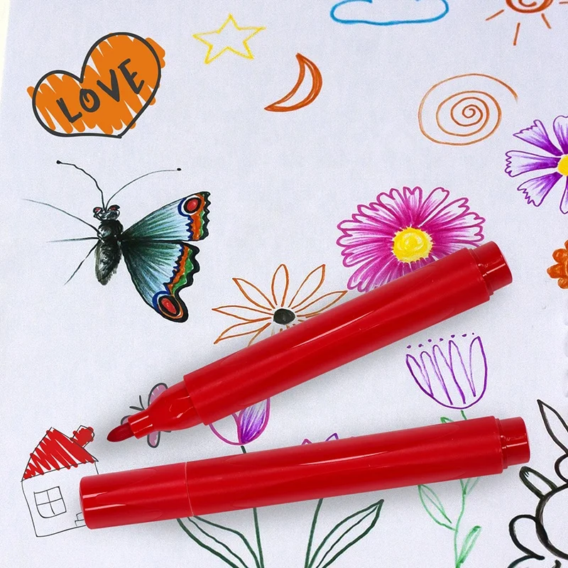 Tri-shape Ultra Clean Super Washable kids Multi colored 10 Count jumbo washable marker