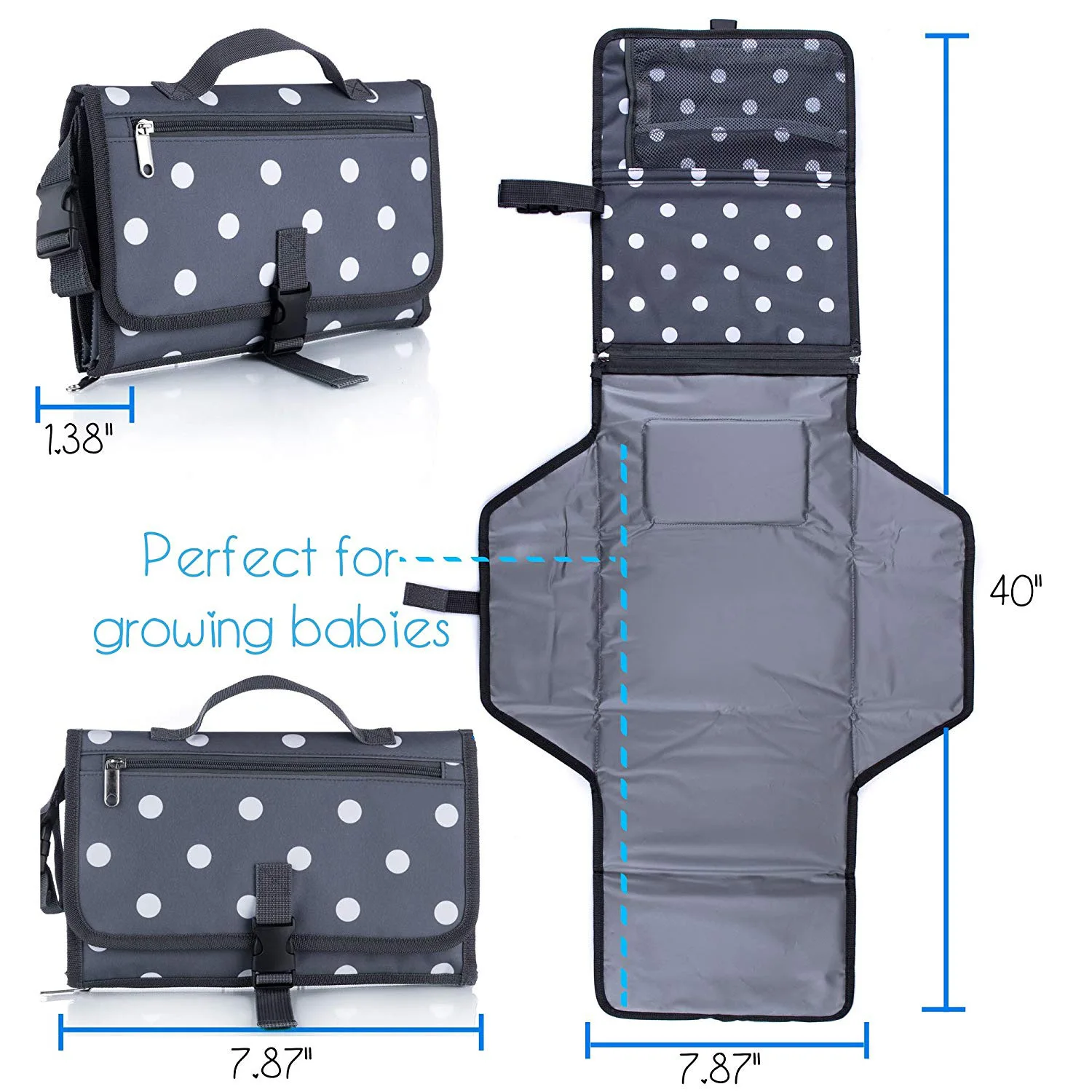 IVY Supply Wholesale Price Foldable Baby Changing Mat Bag Waterproof Outside Travel Portable Changing Pad