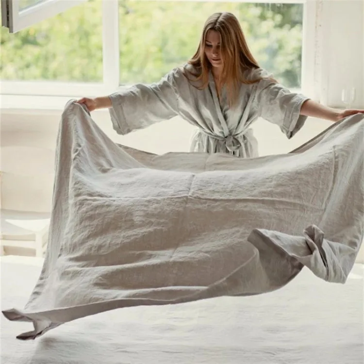 bedroom natural stone washed linen comforter home wholesale high quilt bedding set gray winter comforter bedding set