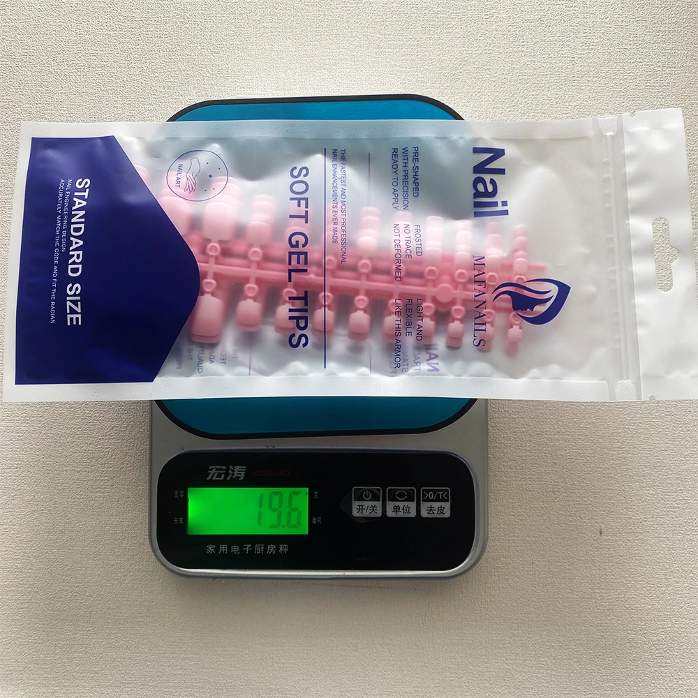 120pcs Press On Toenails Mixed Color French Tips Short Square Shape Glossy Geometric Pattern Easy DIY Nail Art for Feet