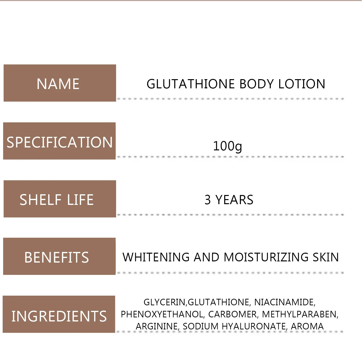 LANTHOME Body Skin Brightening Nourish Spot Removal Moisturizing Dryness Reduce Glutathione Body Milk Lotion