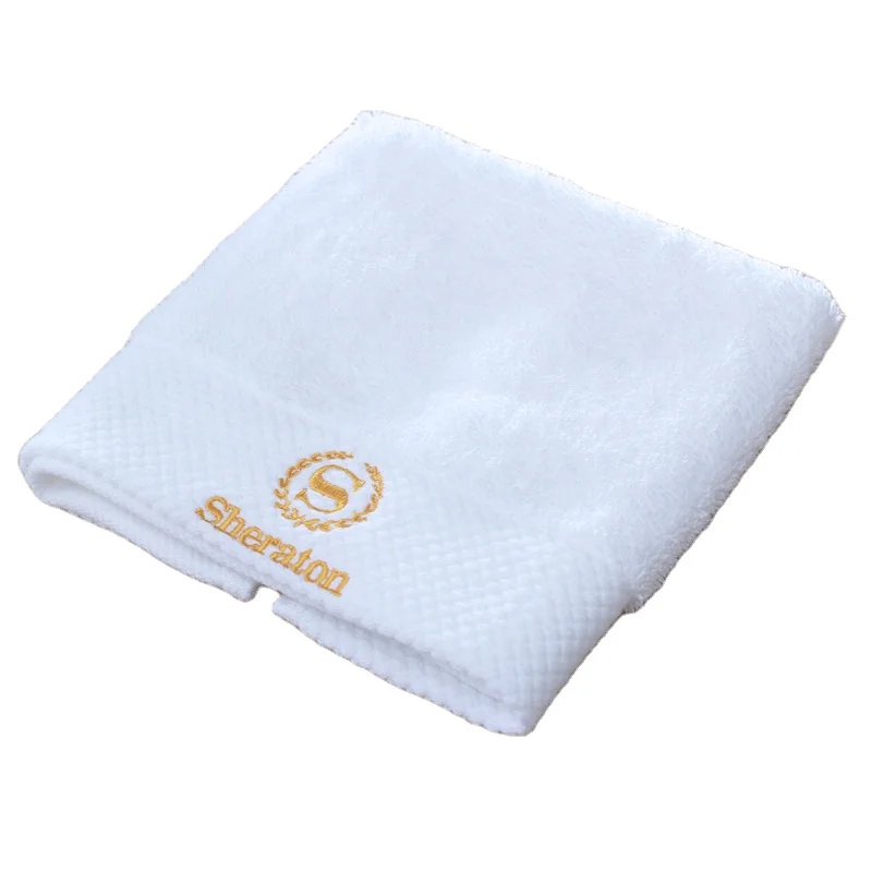 100 cotton small face towel square spa towel souvenir gift towel logo hotel