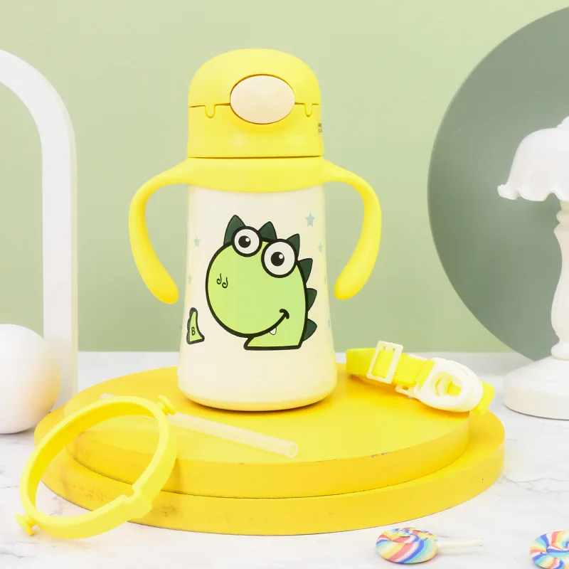 Seaygift baby thermos cup bounce cover insulated vacuum flask thermoses stainless steel water bottle