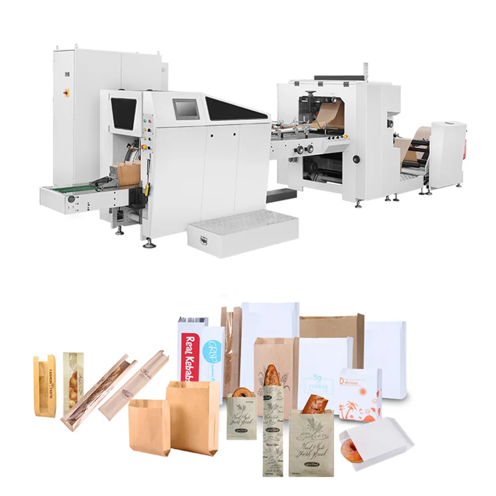 50-350pcs/min bag length 110-460mm make paper bags craft kraft food paper bag making machine